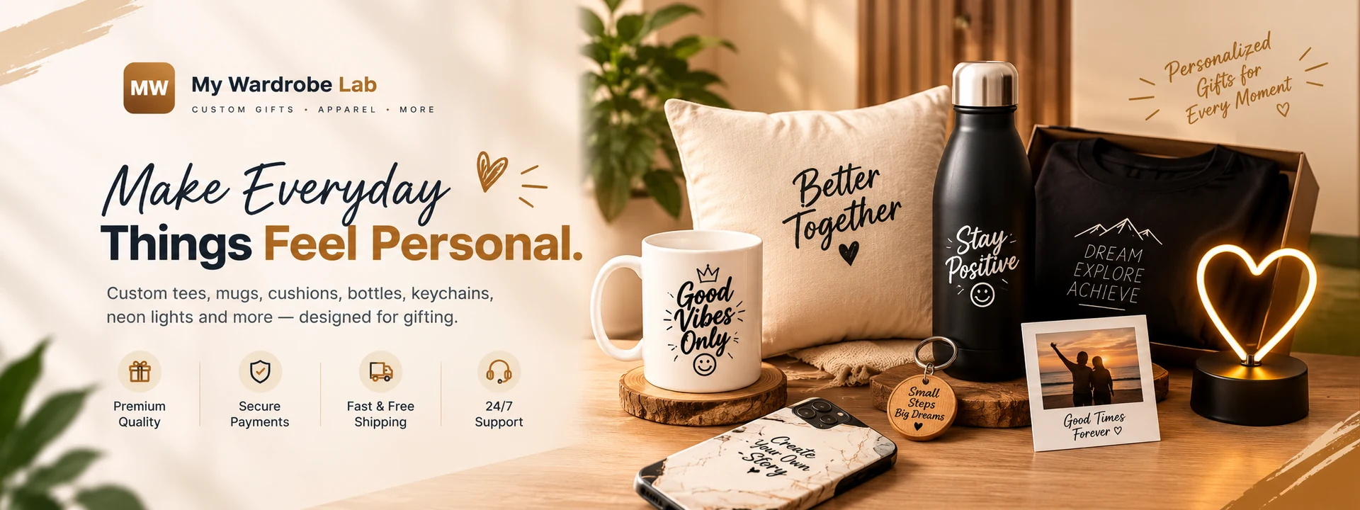 My Wardrobe Lab personalized gifts collection